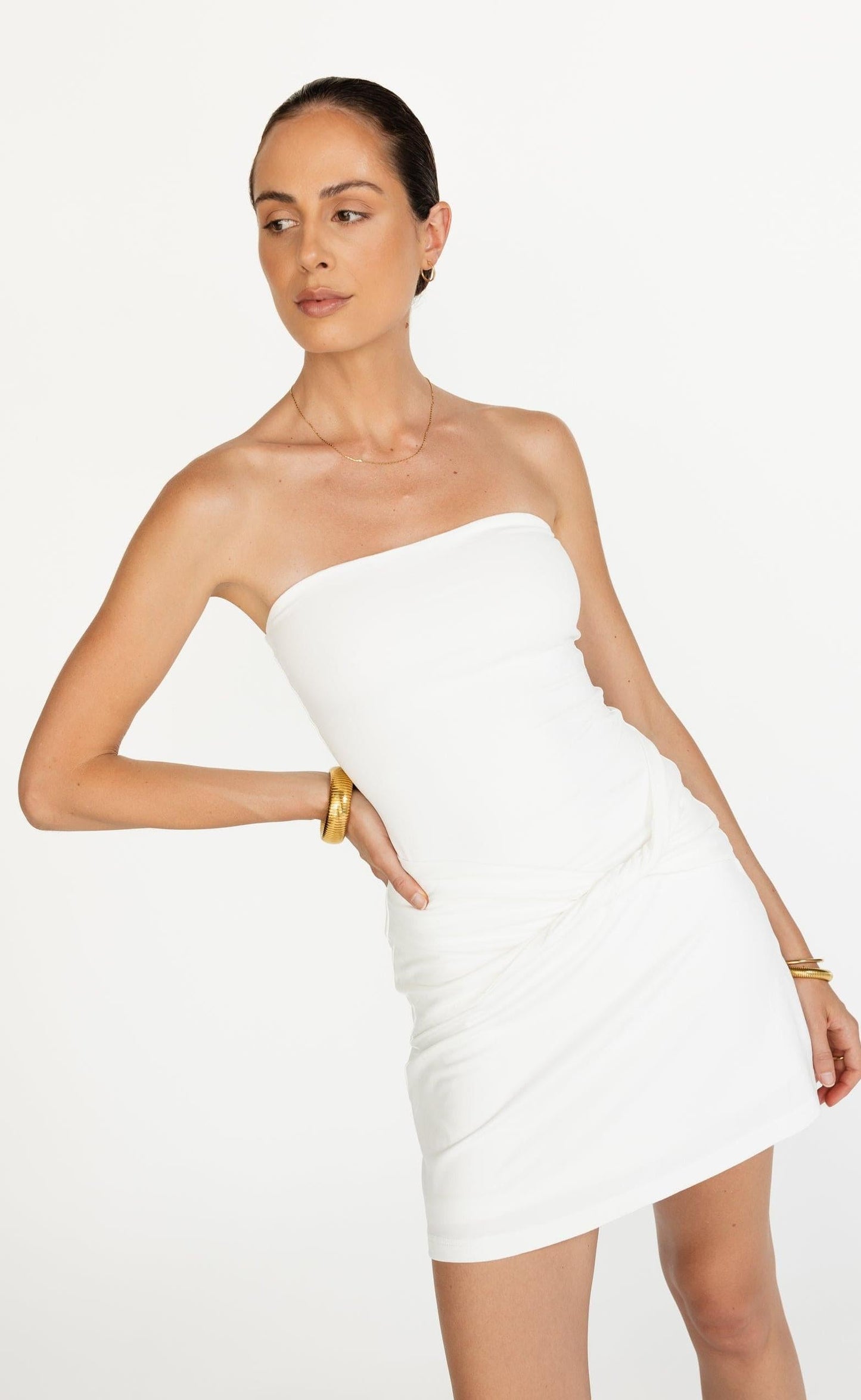 Edela Mini Dress (White)