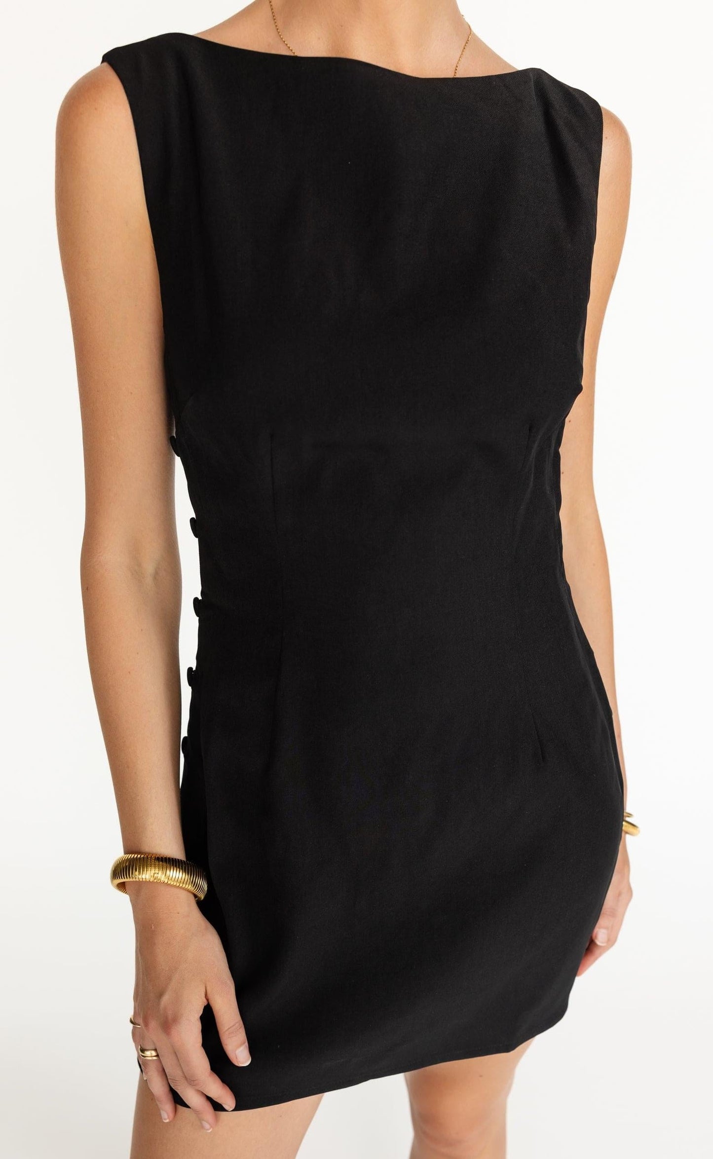 Elowen Mini Dress (Black)