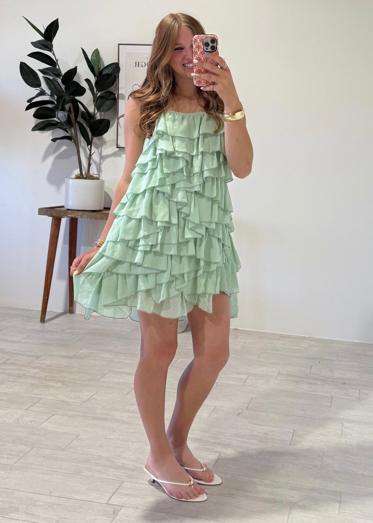Spearmint Mini Dress