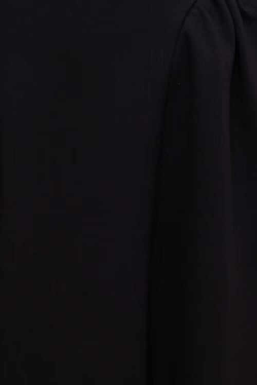 Iris Flared Ponte Maxi Dress-Jet Black