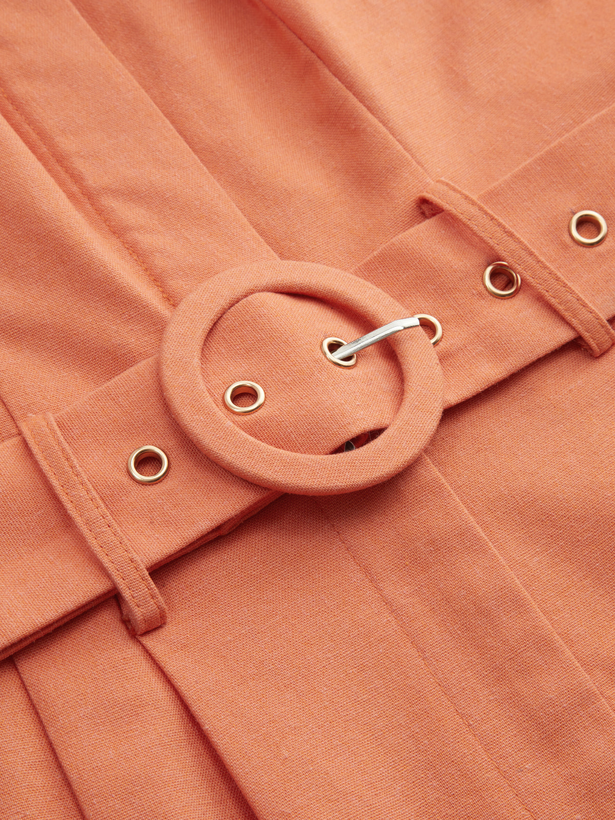 Halter Collared Backless Belted Romper