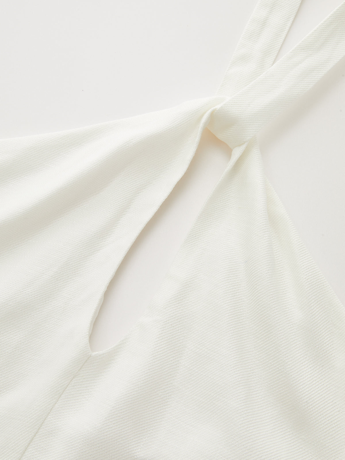 Halter Linen Blend Mini Dress