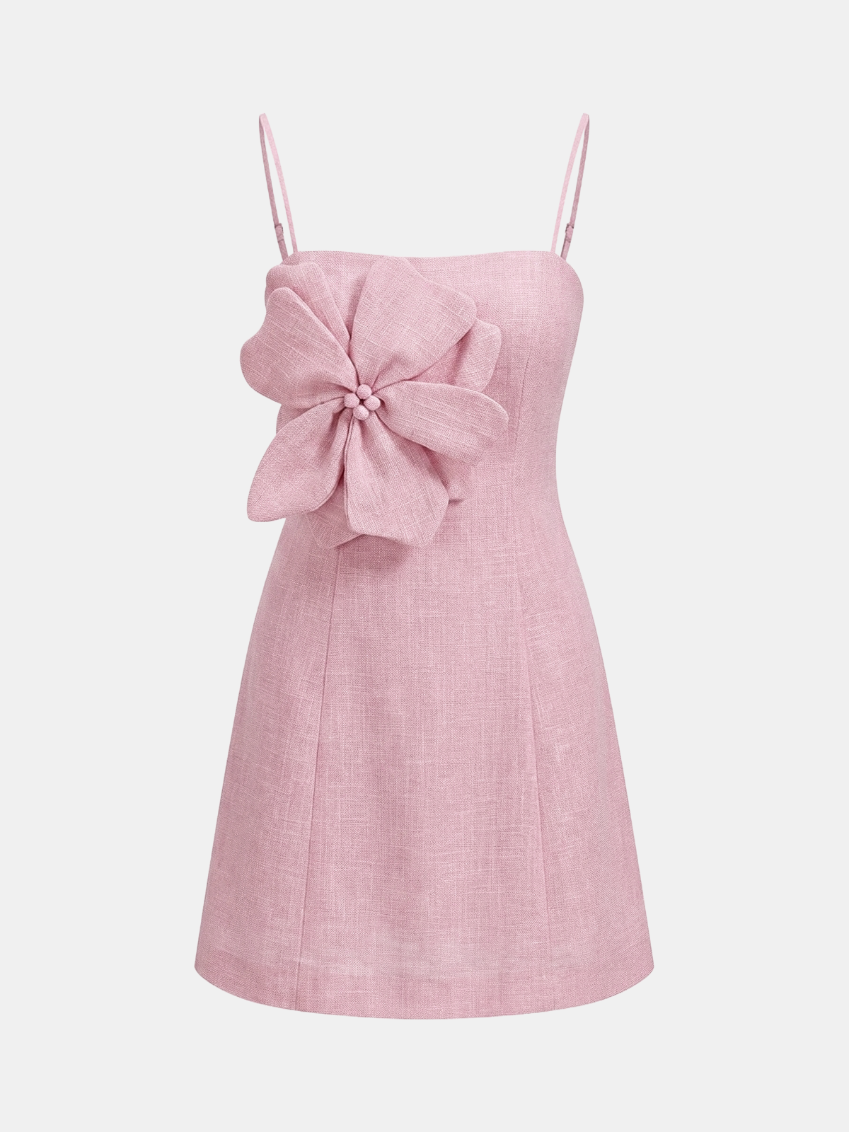 3D Floral Applique Cami Mini Dress