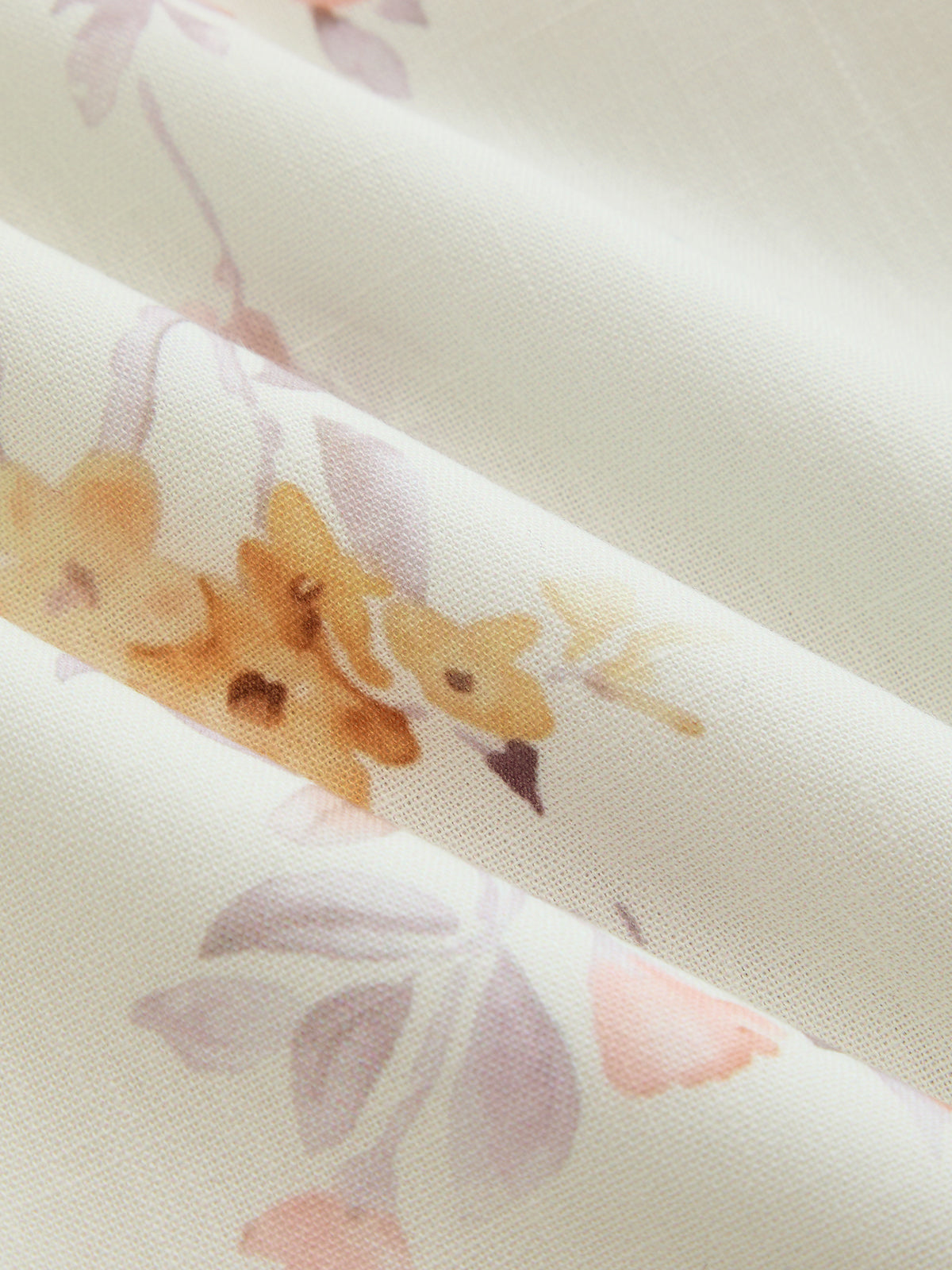 Floral Bird Print Bustier Strap Midi Dress