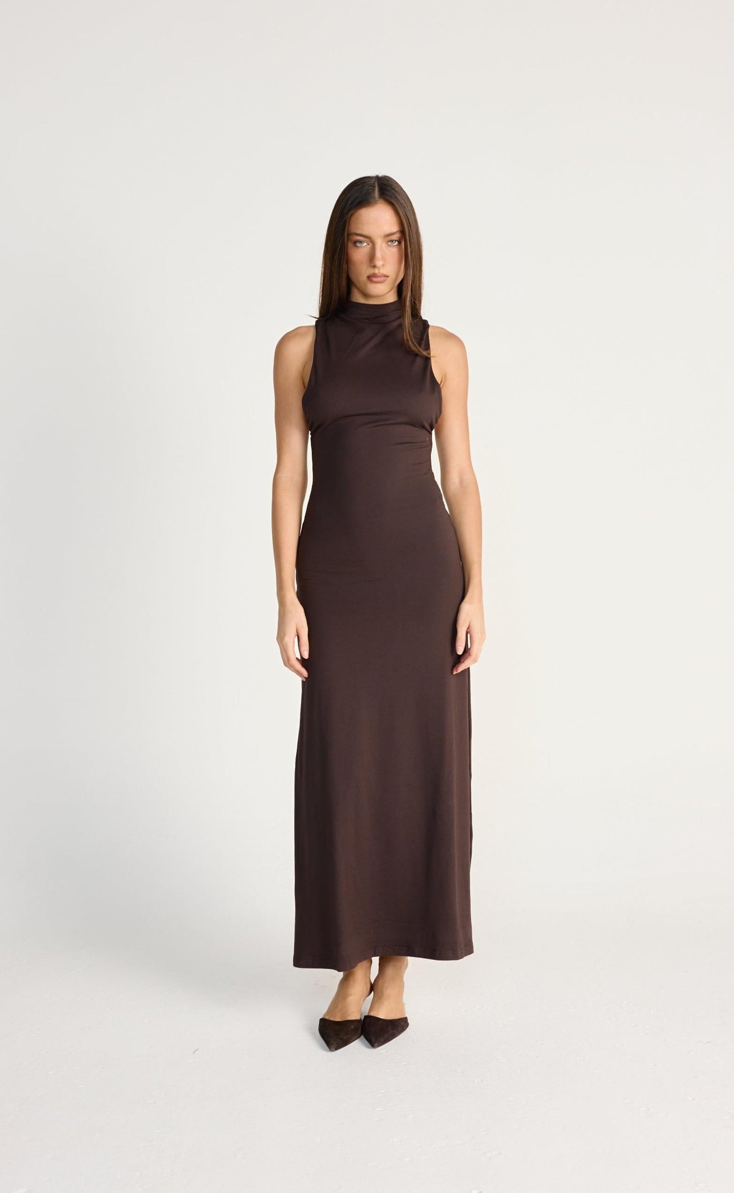 Oren Maxi Dress (Chocolate)
