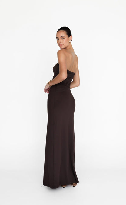 Sarie Maxi Dress (Chocolate)
