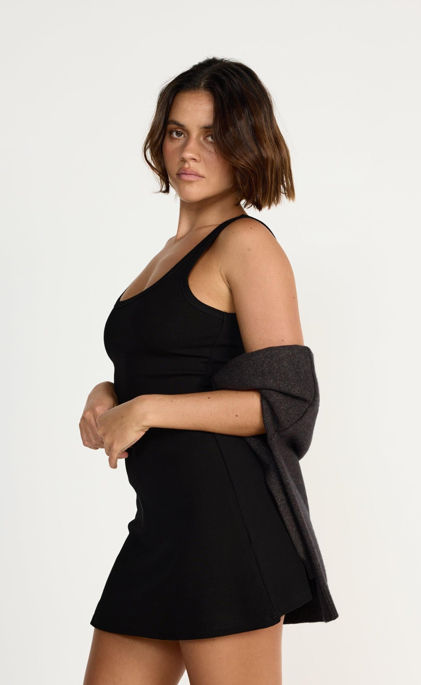 Jayden Mini Dress (Black)