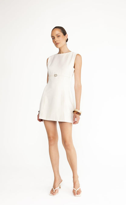 Rukaya Mini Dress (Oat)