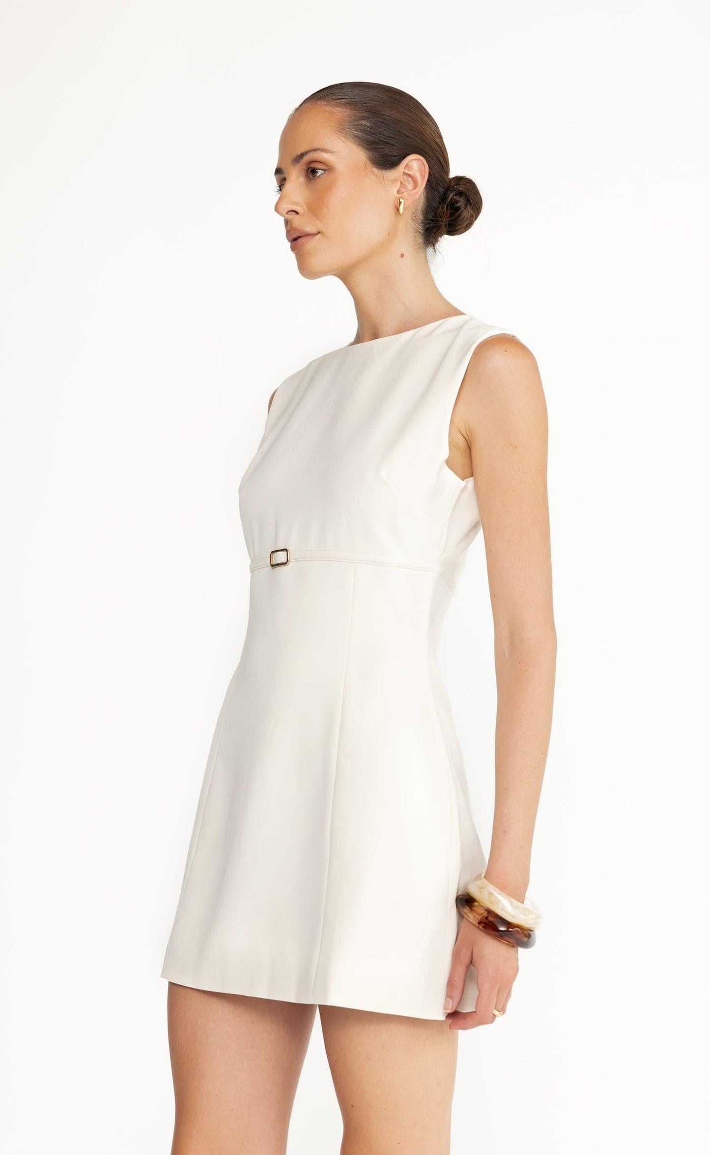 Rukaya Mini Dress (Oat)