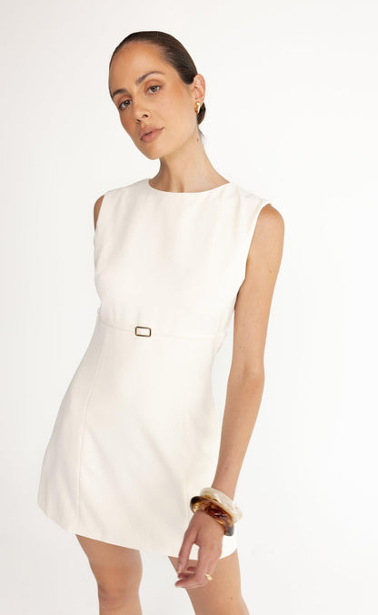 Rukaya Mini Dress (Oat)