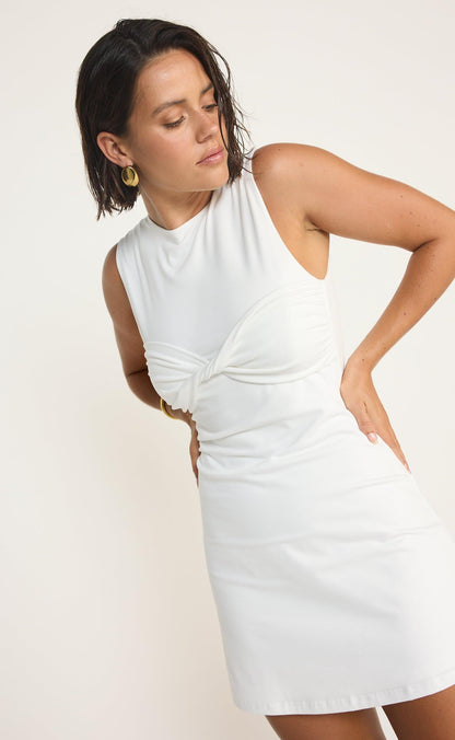Seaside Mini Dress (White)