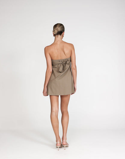 Hati Mini Dress (Mushroom)