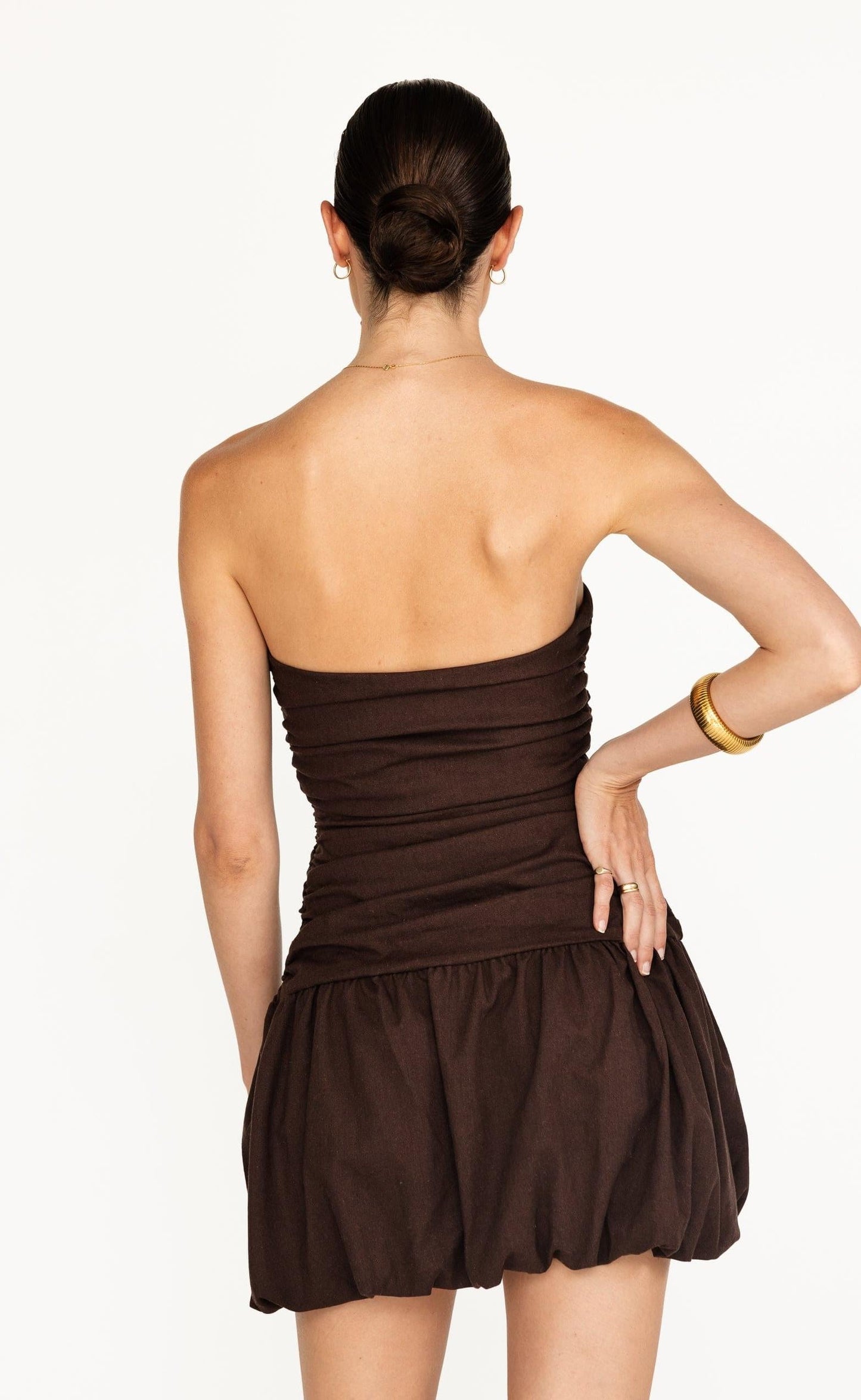 Yagya Mini Dress (Chocolate)