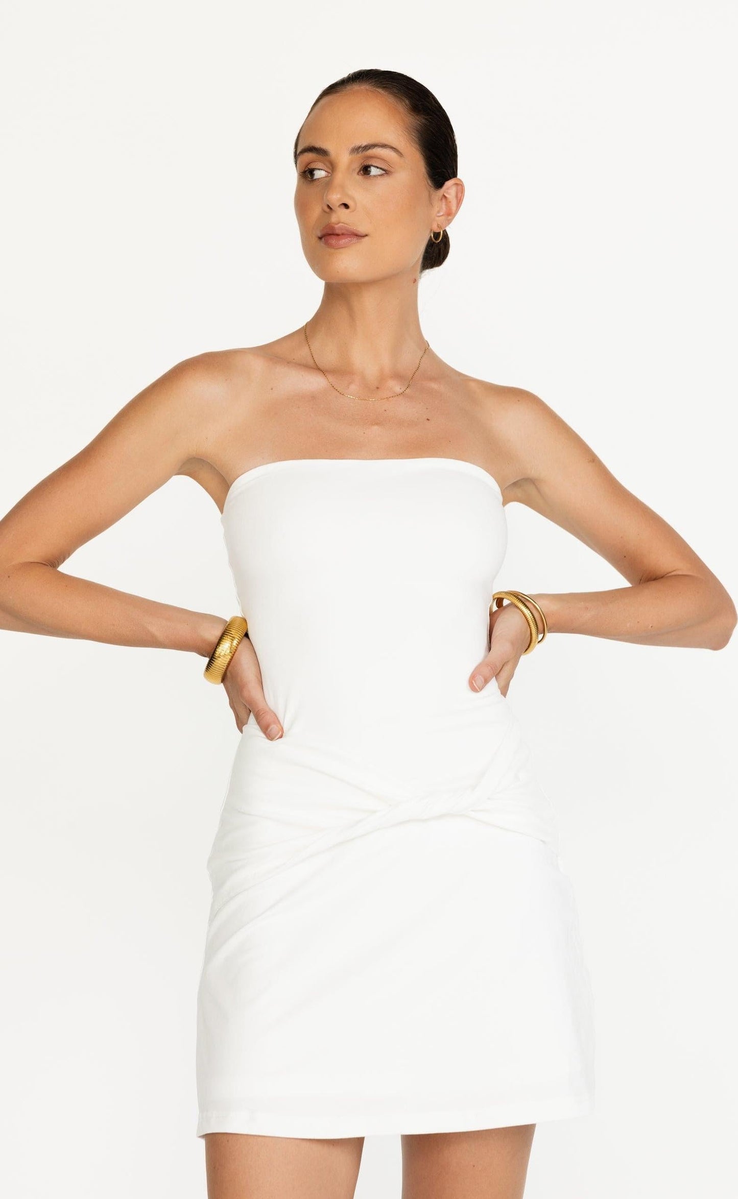 Edela Mini Dress (White)