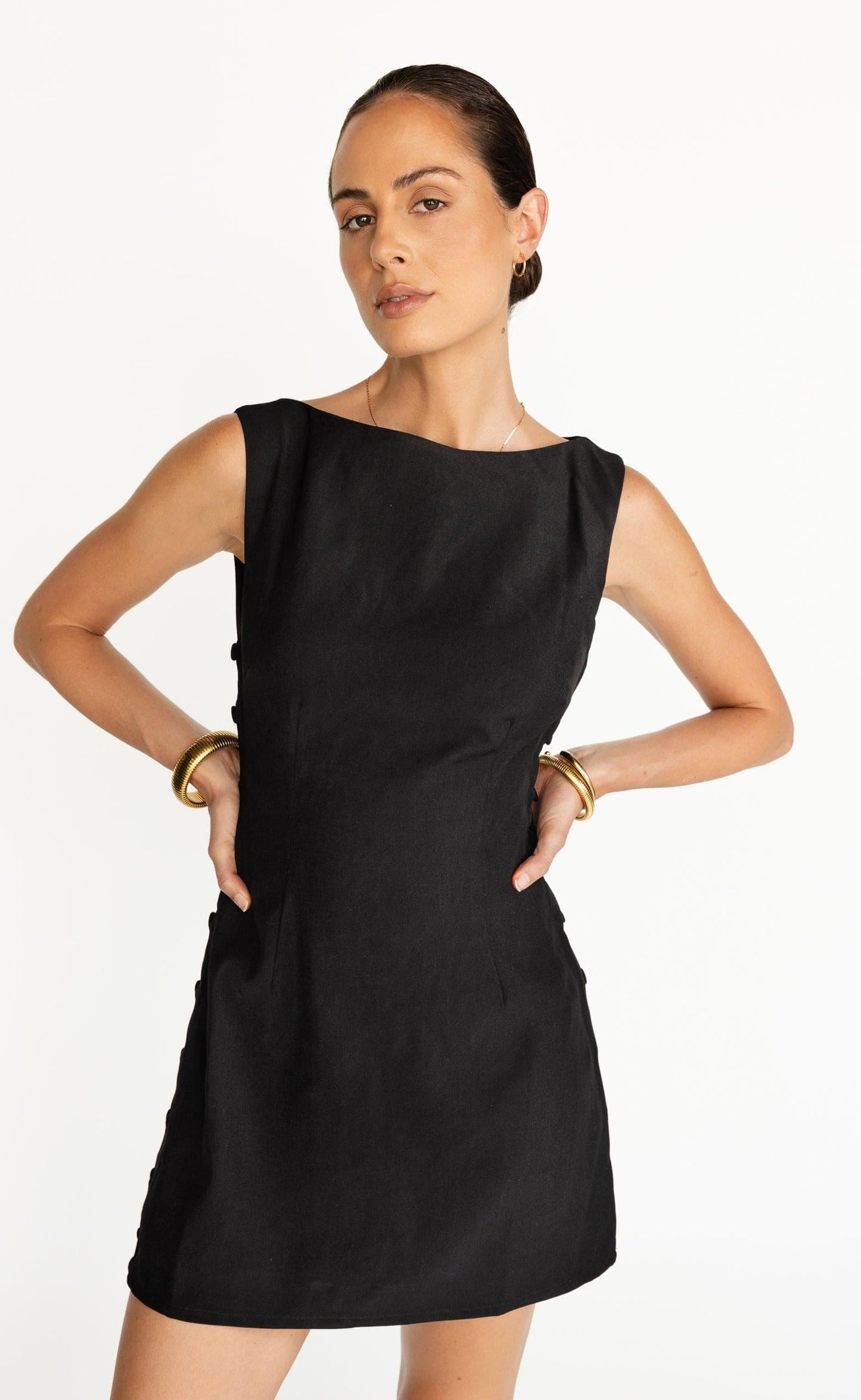 Elowen Mini Dress (Black)