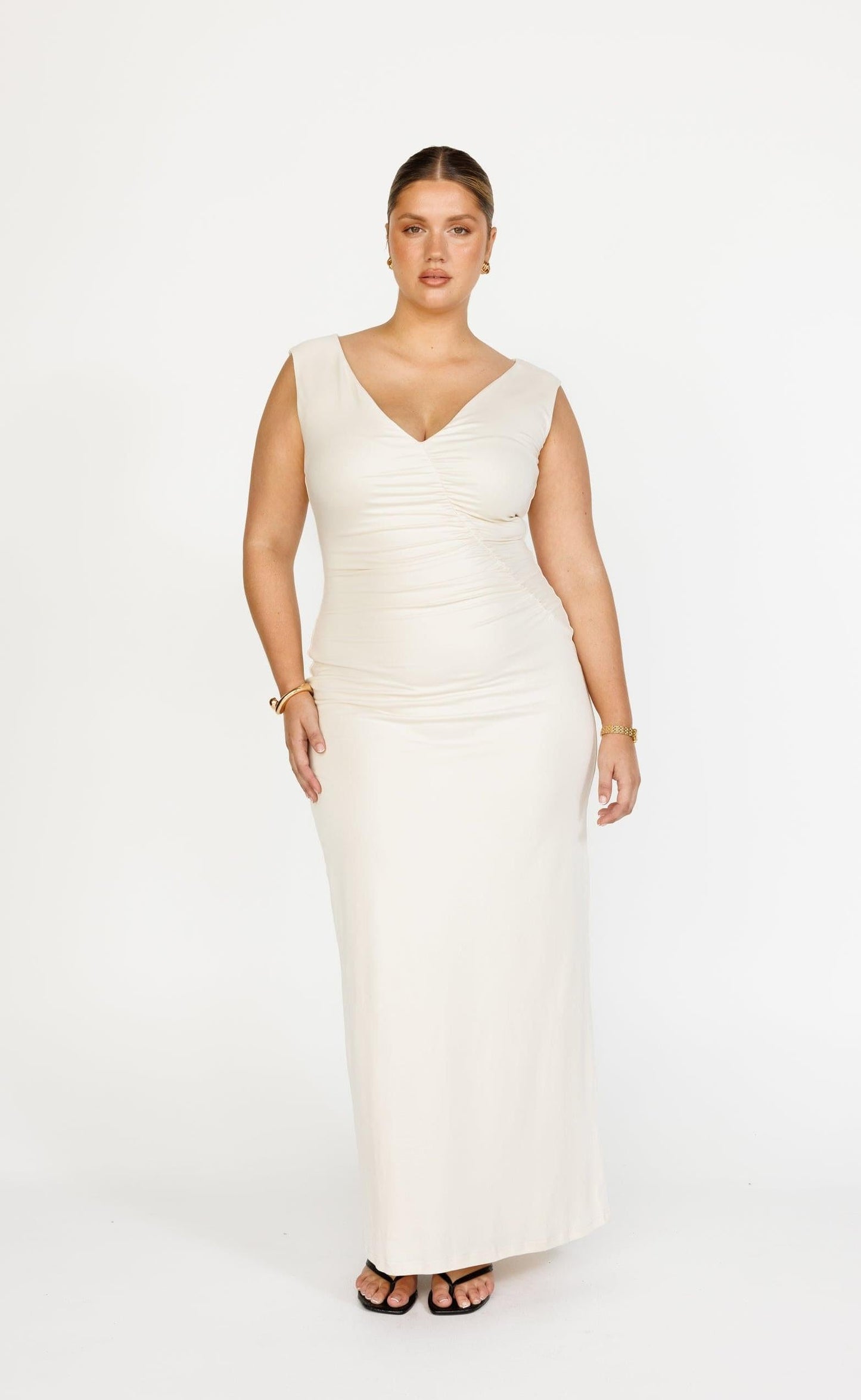 Viola Maxi Dress (Oat)