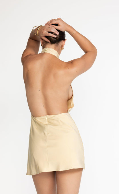 Clara Mini Dress (Honeycomb)
