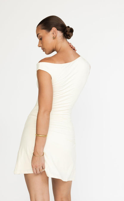 Lulu Mini Dress (Butter)