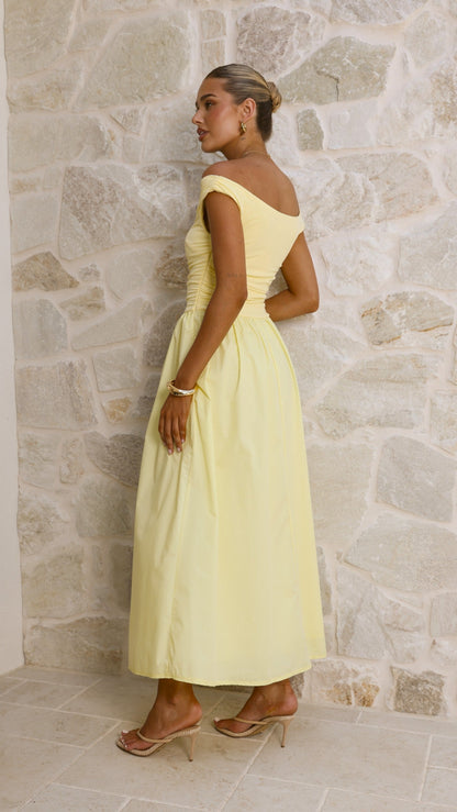 Immy Midi Dress - Yellow