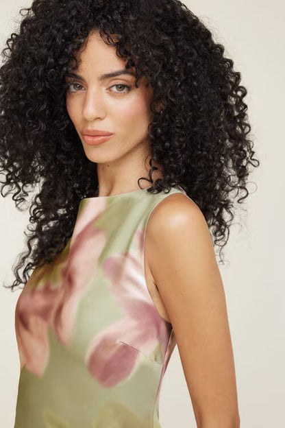 Liora Satin Maxi Slip Dress-Pink Fern