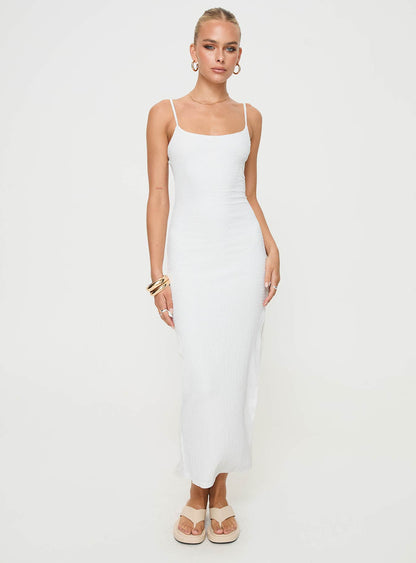 Elestria Maxi Dress White