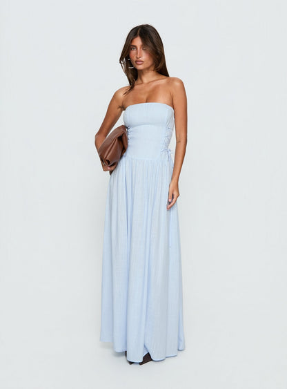 So Far So Good Maxi Dress Baby Blue