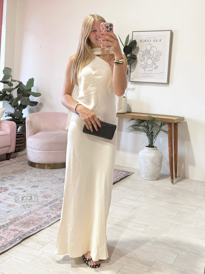 yasmine elegant Satin dress