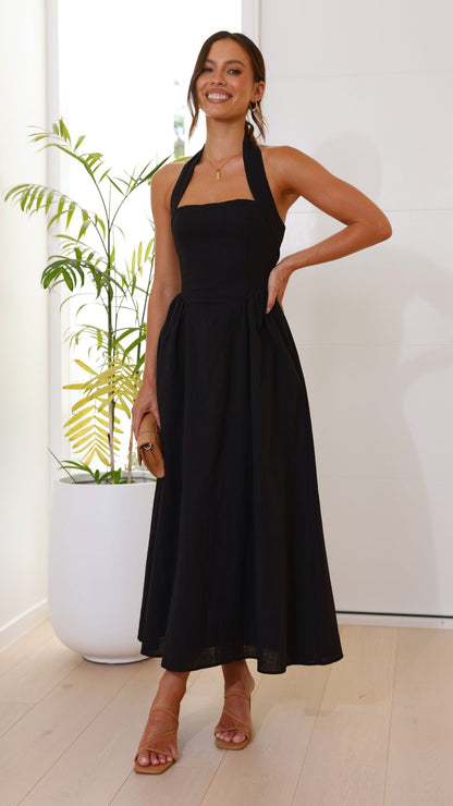 Caden Maxi Dress (Black)