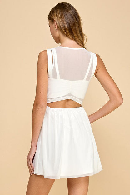 Sheer Beautiful Layered Dress