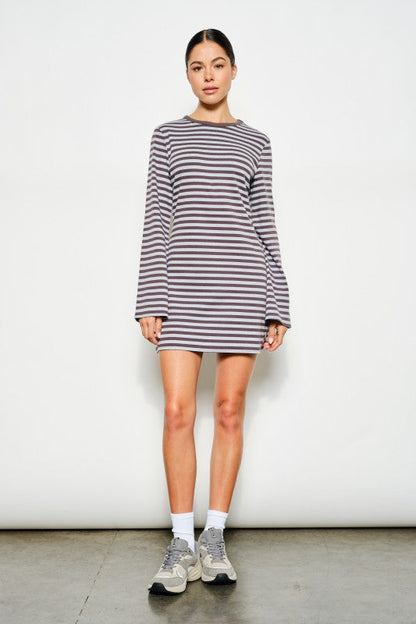 Bell striped dress