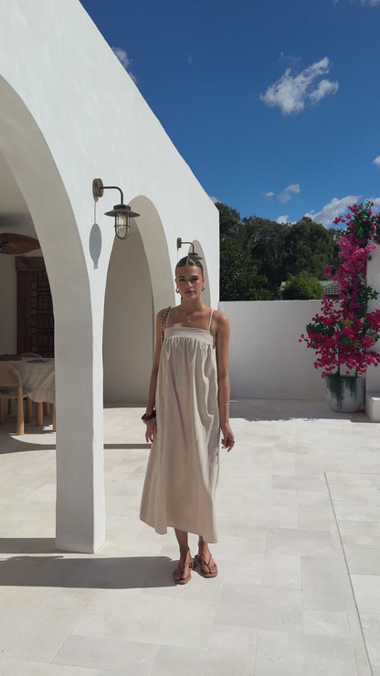 Gracia Maxi Dress - Beige