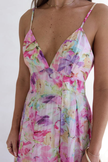 Tides Of Colour Midi Dress Print