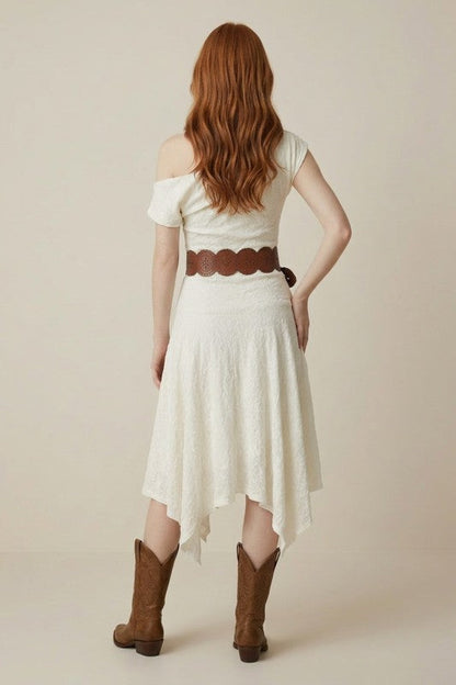 Bell day dream asymmetrical midi dress