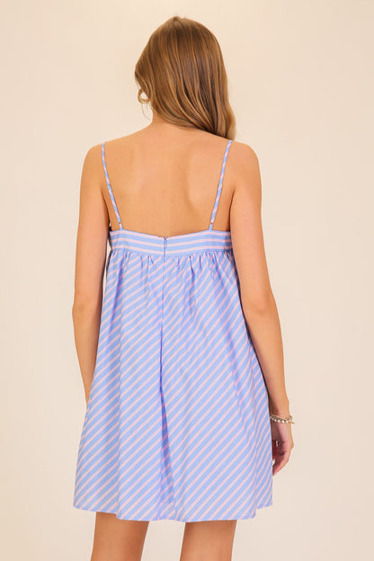 Blue Base Mini Dress