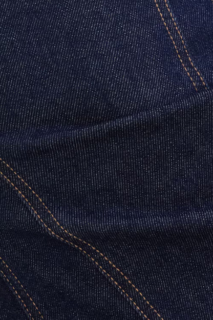 Flared Denim Maxi Dress