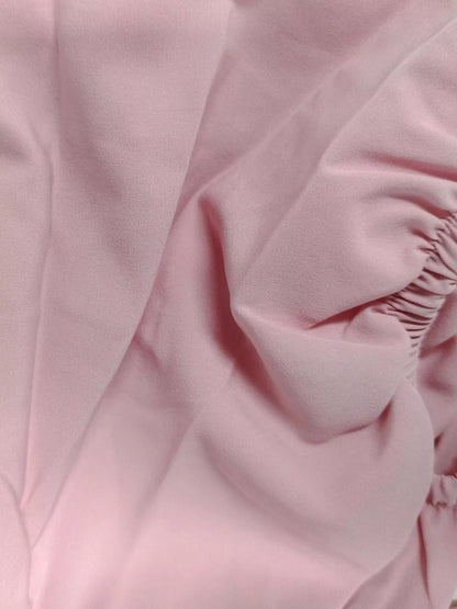 Puff Sleeve Tie Front Slit Midi Dress