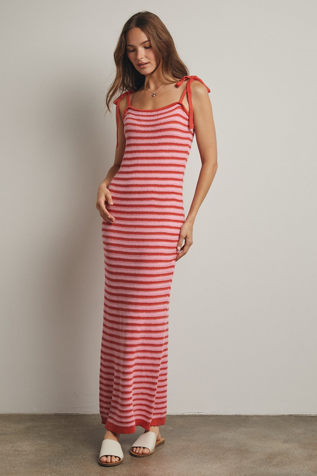 Cotton Sweater Maxi Dress