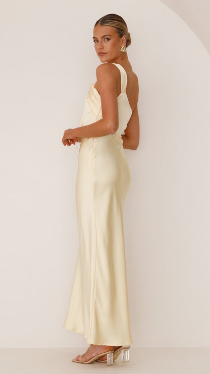 Greta Maxi Dress - Lemon