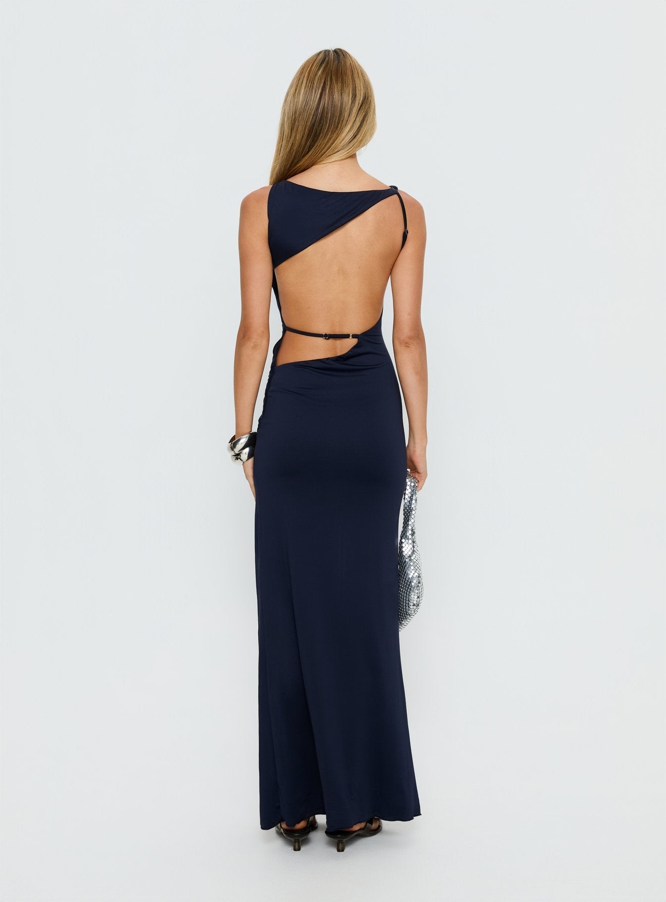 Kaidee Ruched Maxi Dress Midnight