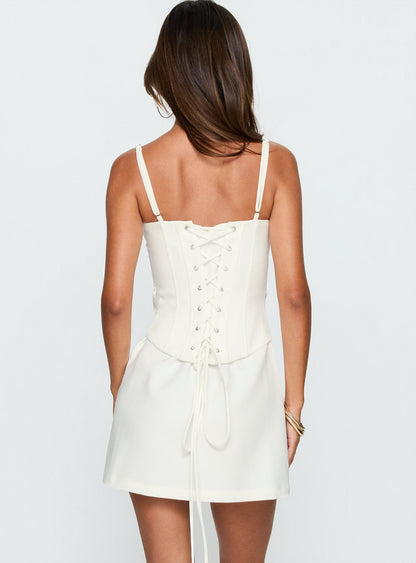 Julisa Corset Mini Dress White