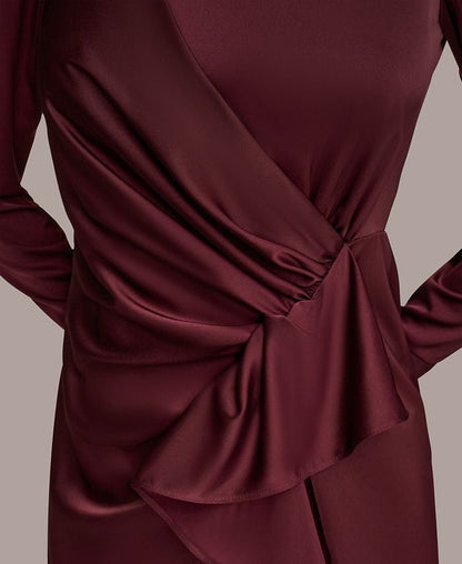 Donna Karan New York Women's Ruched Midi Dress