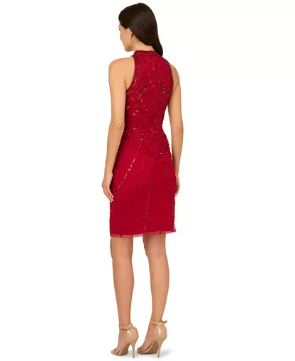 Adrianna Papell Women's Beaded Sleeveless Dress