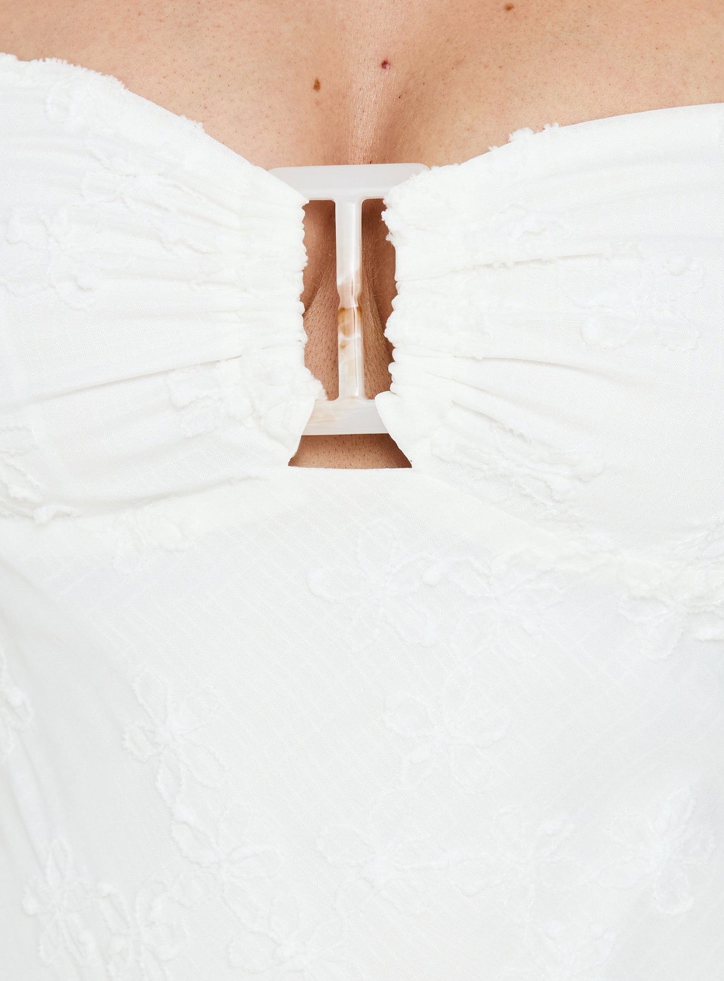 Golden Era Halter Mini Dress White