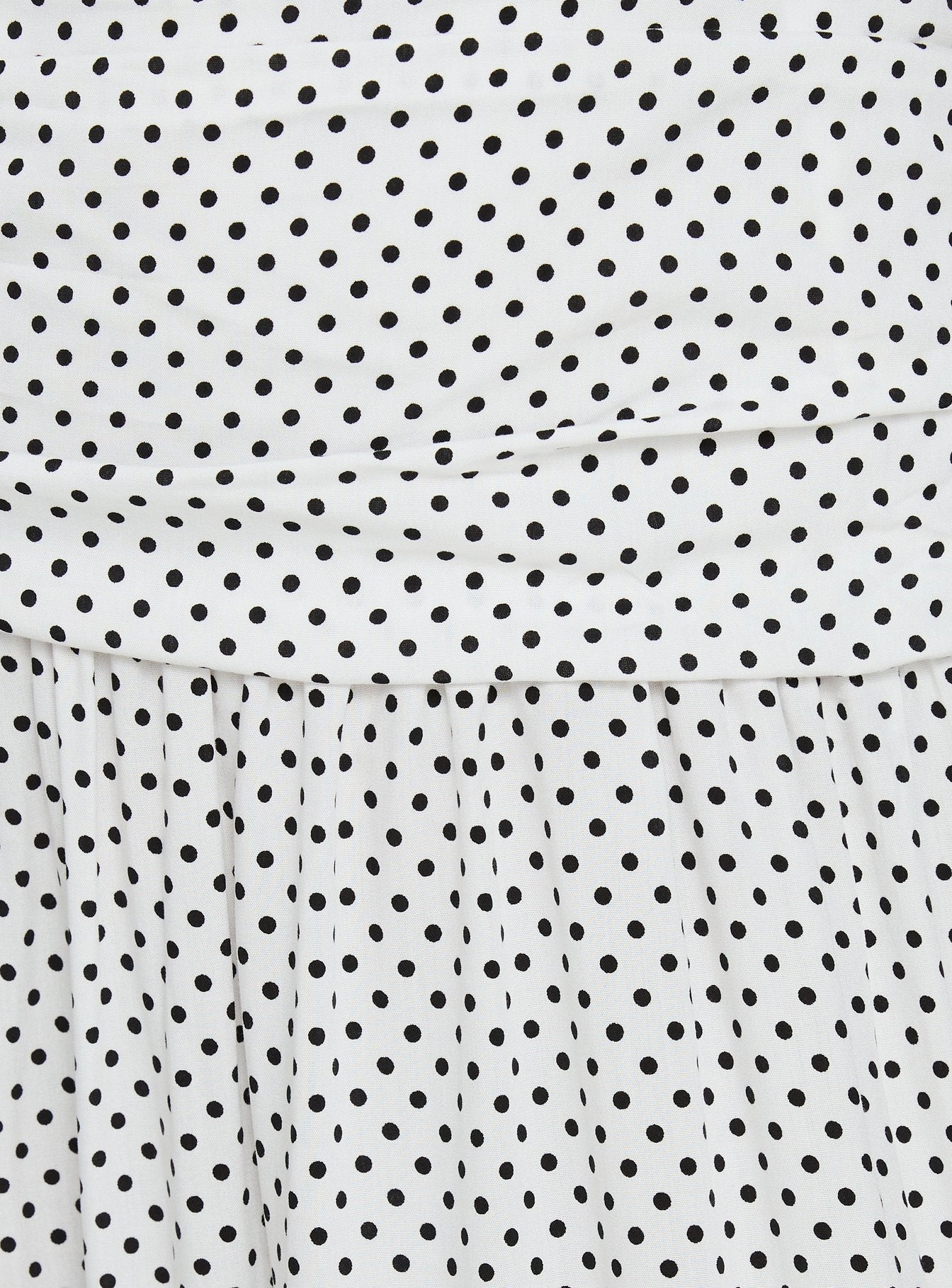 Millen Gathered Waist Halter Maxi Dress White Polka Dot