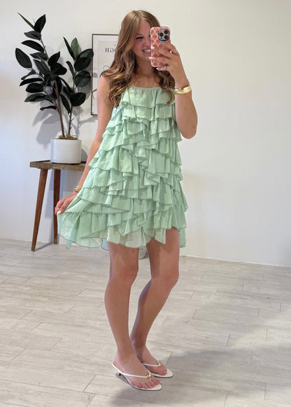 Spearmint Mini Dress