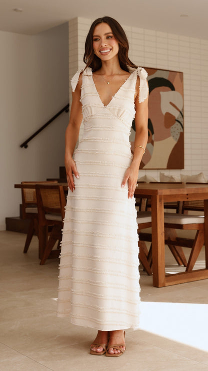 Dela Maxi Dress - Cream
