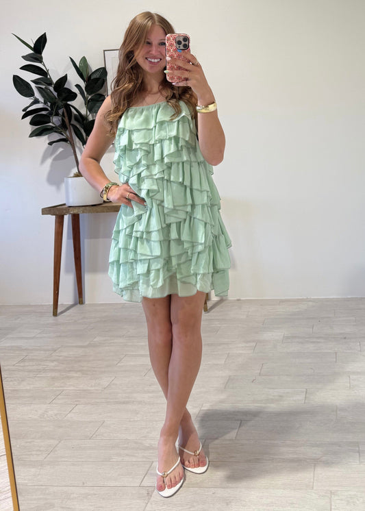 Spearmint Mini Dress
