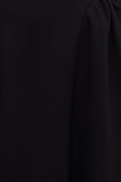 Iris Flared Ponte Maxi Dress-Jet Black