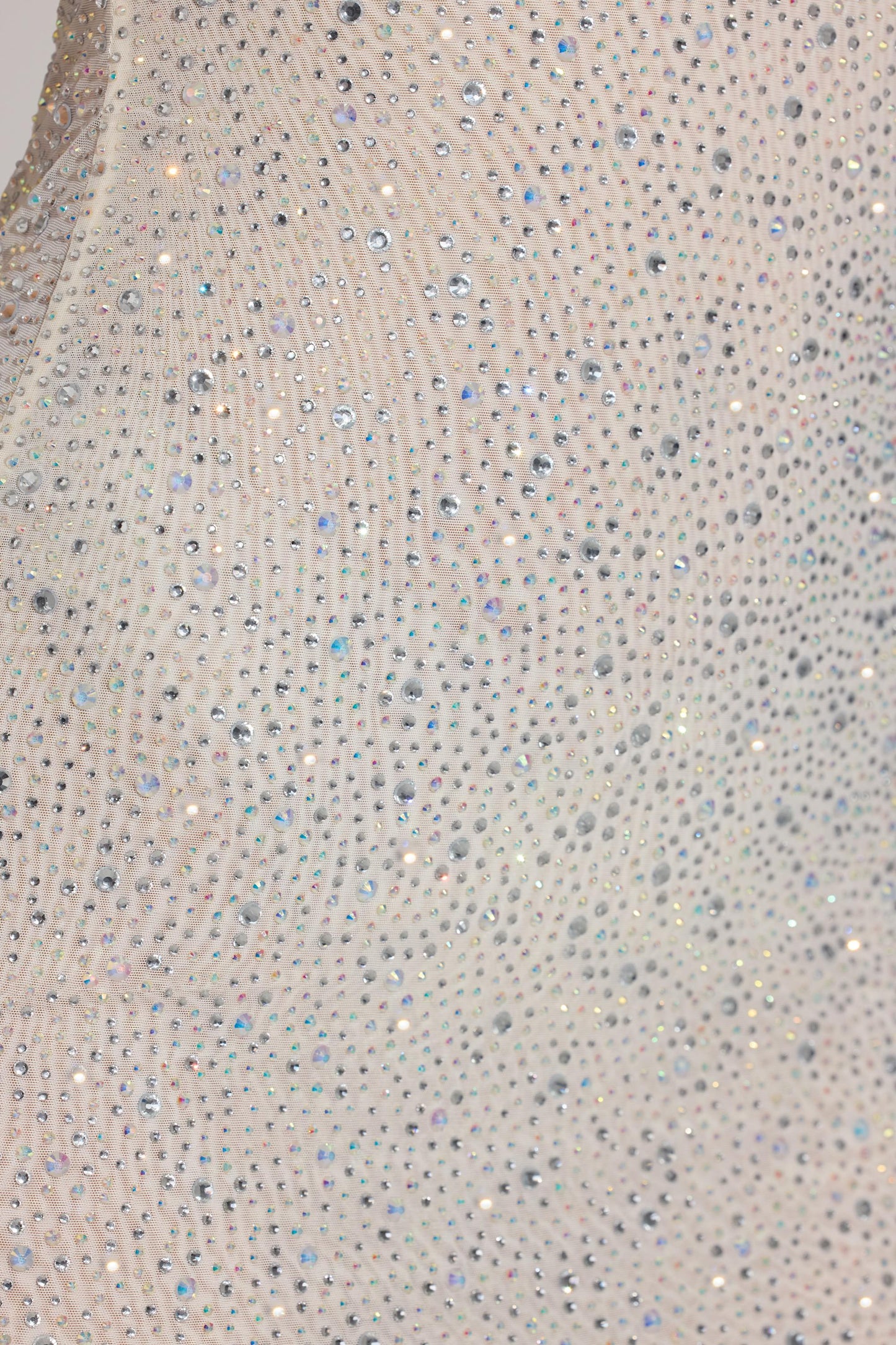 Embellished Bodycon Mini Dress in White