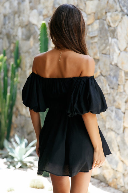 Berry Hearts Dress Black